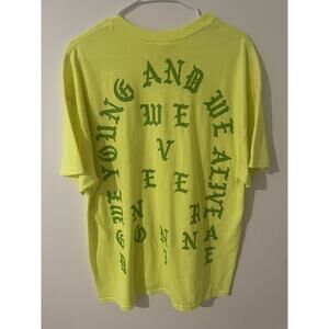 KANYE WEST LAS VEGAS PABLO POP-UP WE YOUNG AND WE ALIVE TEE SIZE XL BRAND NEW